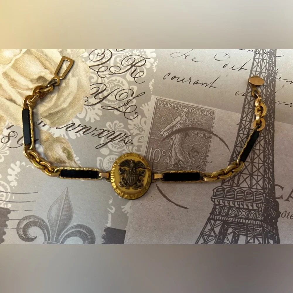 Vintage UNITED STATES NAVY WWII Sweetheart bracelet